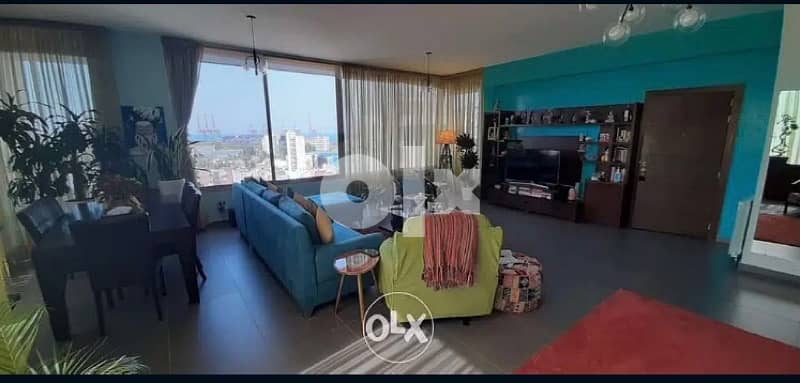 150m 2bedroom furnished new building +2parking Mar mkhayel Mandaloun