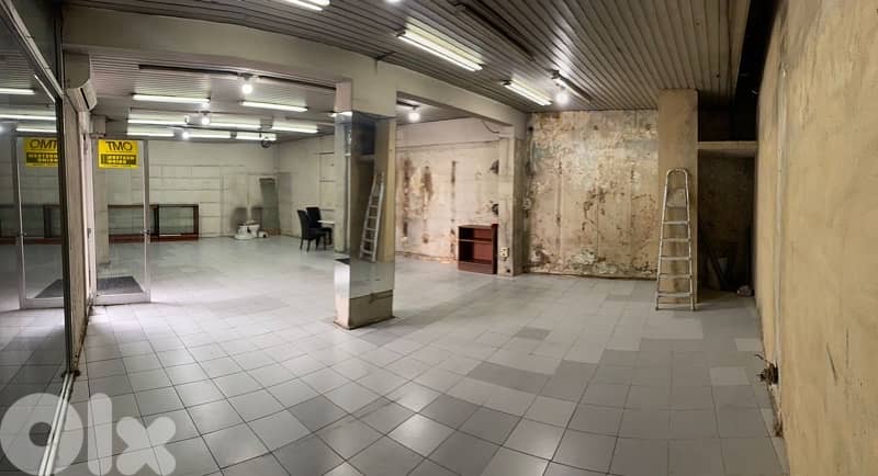GROUND FLOOR 240m SHOP+TERRACE RENT MAR MKHAYEL GEMMAYZE BEIRUT thumbnail 2