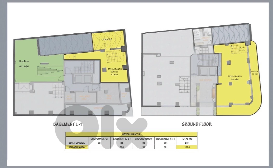 New Building 200m two floors commercial mar mkhayel gemmayze beirut thumbnail 7