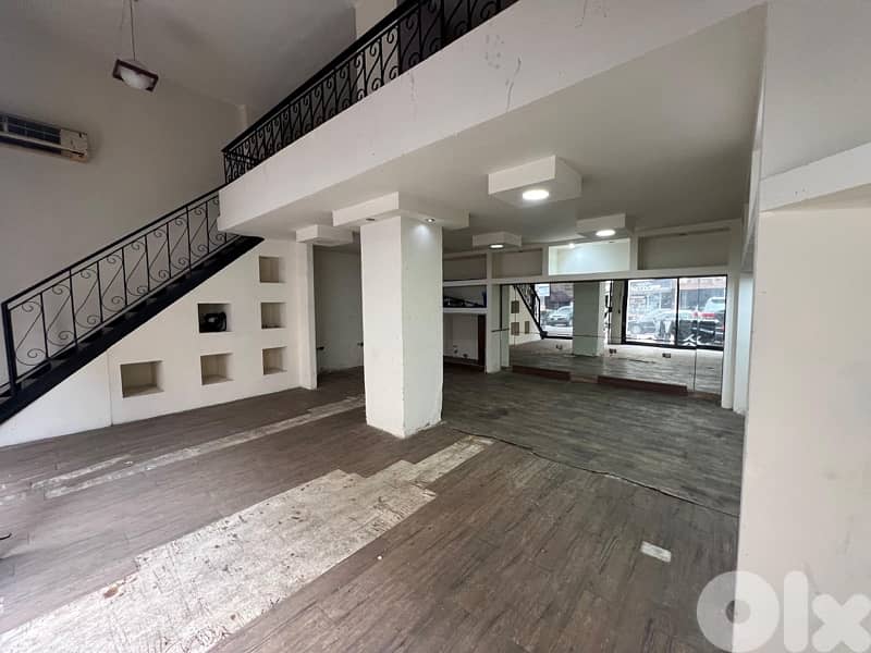 80m 2Floors shop+Parking sale ain remmane good location beirut