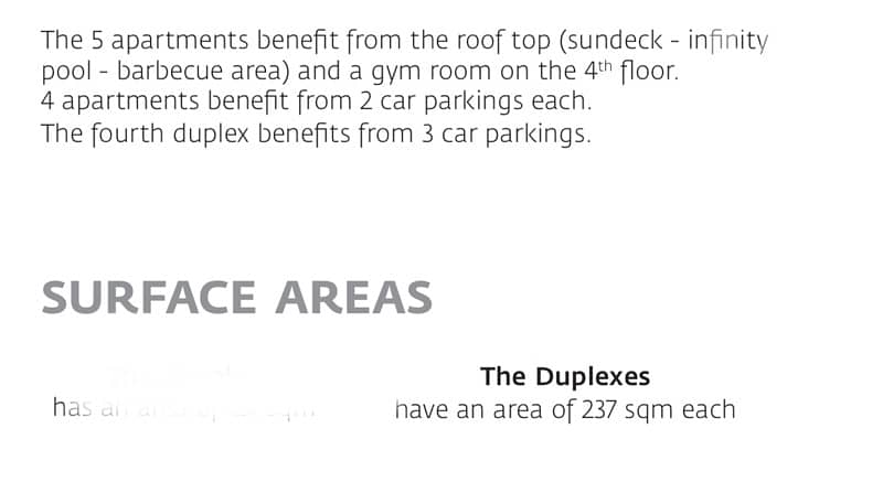 New Duplexes 237m 4Bedrooms+Parkings Achrafieh Nazareth Sodeco Beirut thumbnail 16